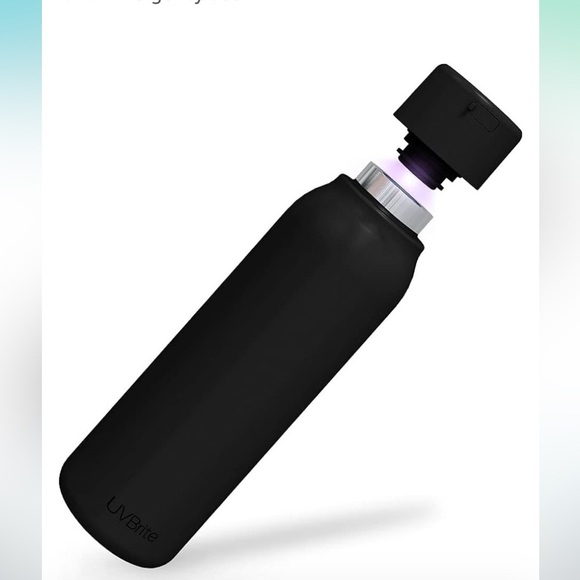 UVBrite Self-Cleaning and Water-Purifying Bottle 18.6 Oz New In Box Black - Picture 2 of 12